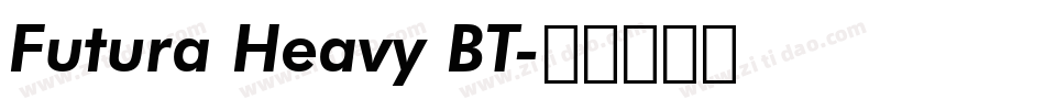 Futura Heavy BT字体转换